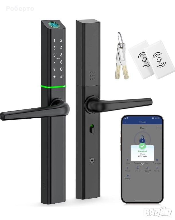 Смарт електронна брава Ruveno , снимка 1