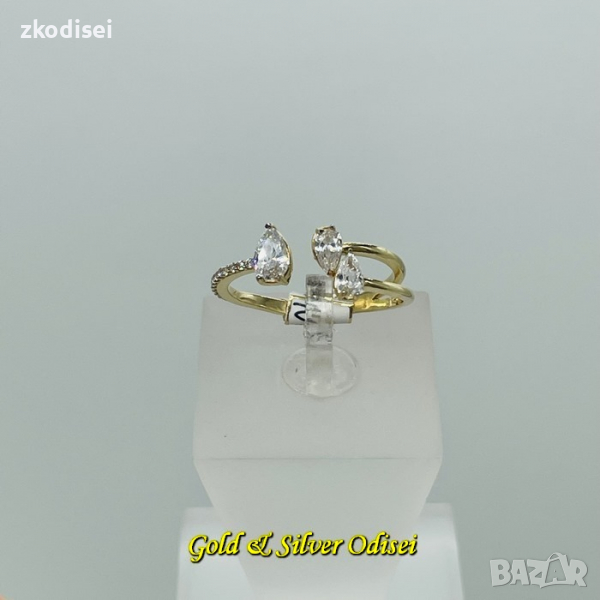 НОВ ЗЛАТЕН ПРЪСТЕН 2,71ГР. РАЗМЕР:60 14КР. ПРОБА:585 МОДЕЛ:784-5, снимка 1