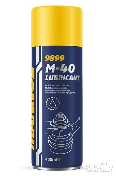 Спрей против ръжда и смазка MANNOL M40 (WD-40), 450мл, снимка 1