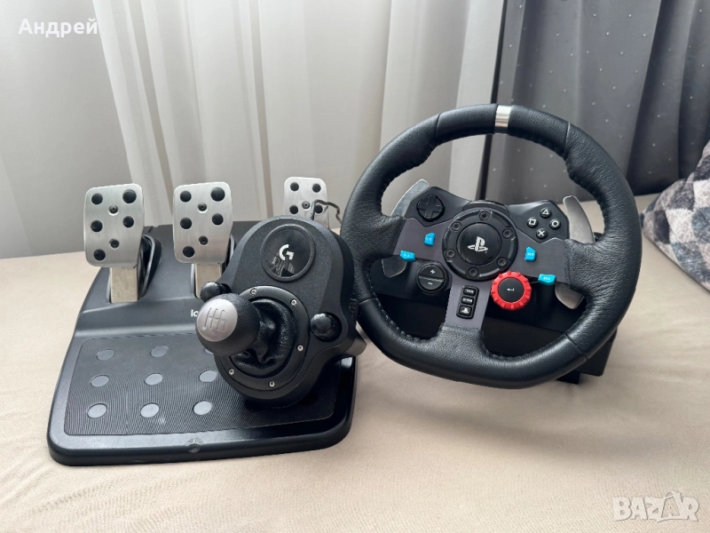 Logitech G29 + Shifter Геймърски волан PC/PS5/PS4/PS3, снимка 1