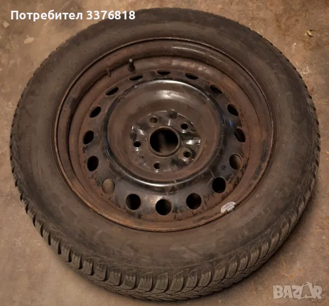 4бр. зимни гуми Goodyear 205/60 R16 със джанти за Toyota, снимка 1