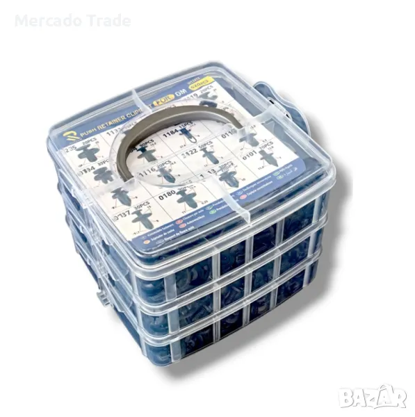 Универсални щипки Mercado Trade, 620бр, За тапицерия, Брони, Панели, снимка 1