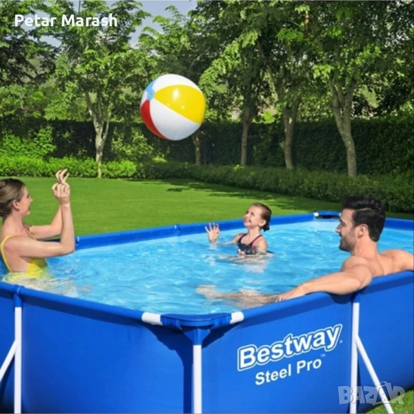 Сглобяем Басейн Bestway 56424 Steel Pro 400x211x81см с Филтърна Помпа, снимка 1