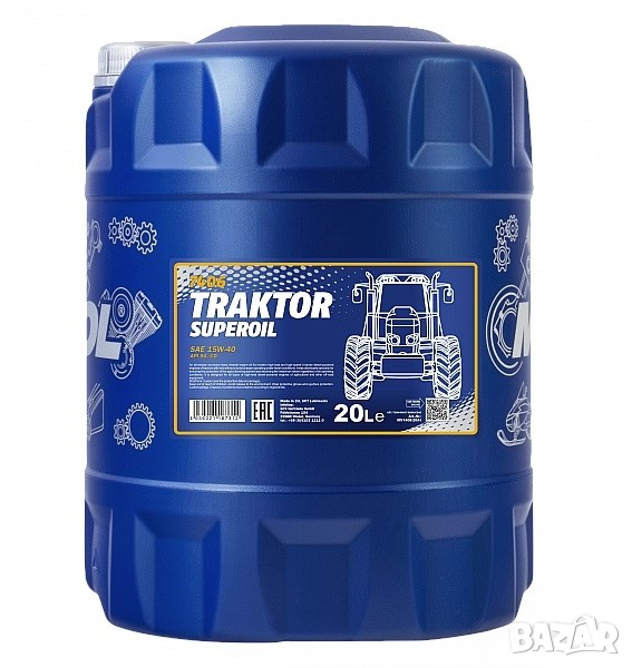 Моторно масло MANNOL Traktor Superoil 15W40, 20л, снимка 1