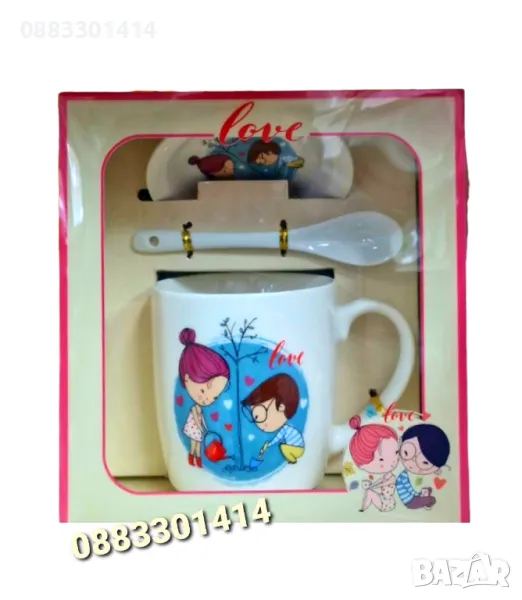 Детски комплект Чаша, Чинийка и лъжичка , снимка 1