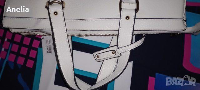 Дамска Чанта Естествена кожа Бяло
