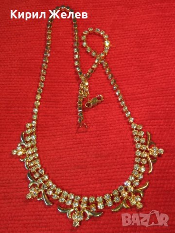 ПРЕКРАСНО НЕЖНО ПОЗЛАТЕНО СТИЛНО КОЛИЕ с ИСКРЯЩИ ЦИКОНИ АРИСТОКРАТИЧНО БИЖУ 19292, снимка 16 - Колиета, медальони, синджири - 32241082