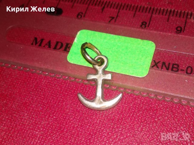СТАРА СРЕБЪРНА или ПОСРЕБРЕНА КОТВИЧКА ФИГУРАЛЕН МЕДАЛЬОН МОРСКА ТЕМАТИКА СТОМАНЕНА ХАЛКИЧКА 25793, снимка 8 - Антикварни и старинни предмети - 39270245