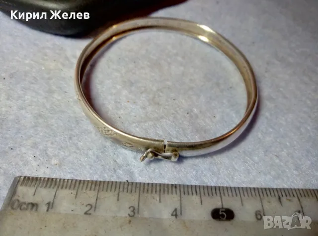 Стара СТИЛНО РЪЧНО ОРНАМЕНТИРАНА РЕТРО АРТ СРЕБЪРНА ГРИВНА СРЕБРО 925 МАЙСТОРСКА ИЗРАБОТКА 49296, снимка 2 - Антикварни и старинни предмети - 48492997