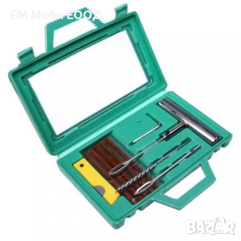 Авариен Ремонтен Комплект Шило Игла Лепило Фитили за Спукани Гуми