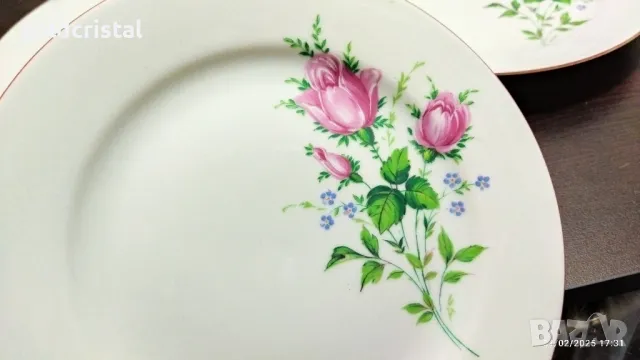 стар български порцелан чинии , снимка 4 - Антикварни и старинни предмети - 48922863