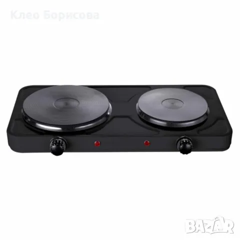 Котлон двоен Rosberg, 2500W, Чугунени плочи, Бял/ Черен - 2 ГОДИНИ ГАРАНИЦЯ, снимка 3 - Котлони - 49196866