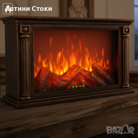 Декоративна LED камина с ефект на тлеещи въглени - уют и стил за вашия дом, снимка 8 - Декорация за дома - 51940025