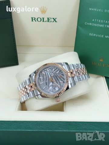 Унисекс часовник Rolex Oyster Perpetual Datejust с автоматичен механизъм, снимка 3 - Мъжки - 41815567