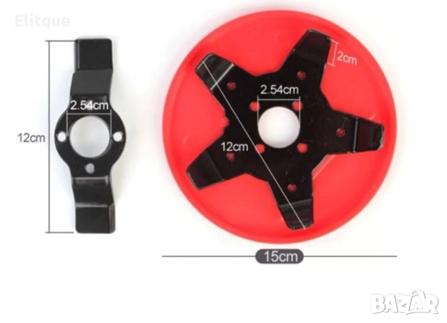 Комплект диск с предпазна плоча за тример за косене, снимка 3 - Други инструменти - 52821138