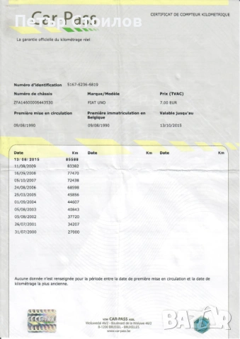 Fiat Uno 1.0 (1990) – Ретро автомобил с реални километри, снимка 16 - Автомобили и джипове - 53184270