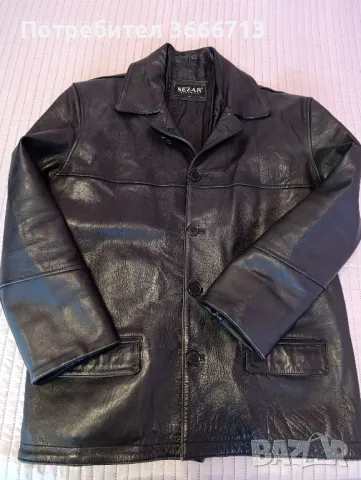 Мъжко кожено яке-сако, снимка 5 - Якета - 46656556