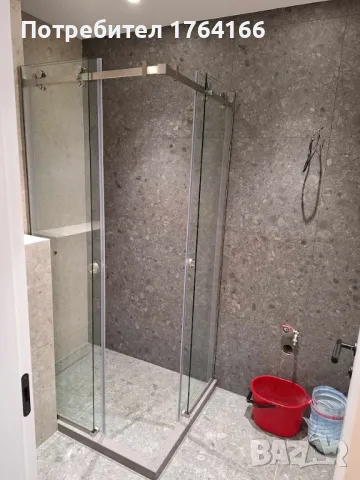 Душ кабина от закалено прозрачно стъкло с плъзгащи механизми, снимка 3 - Душ кабини и вани - 47691248