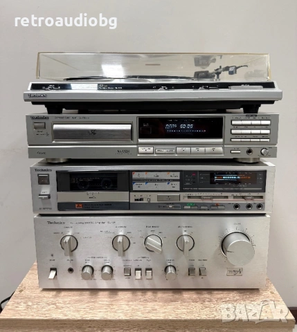 🔊Ретро аудио система Technics - Усилвател, дек, CD и грамофон🔉, снимка 2 - Аудиосистеми - 53285711