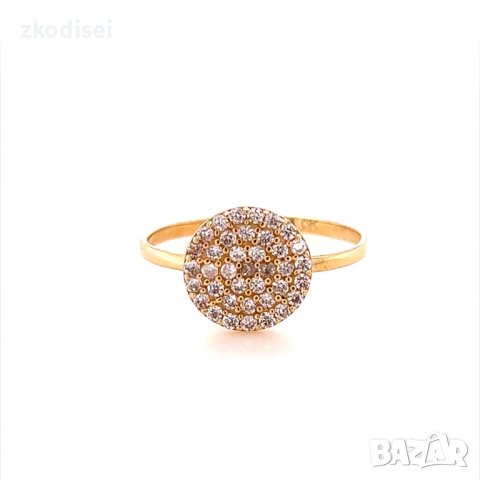 Златен дамски пръстен 1,46гр. размер:57 14кр. проба:585 модел:16571-3, снимка 1 - Пръстени - 40606025