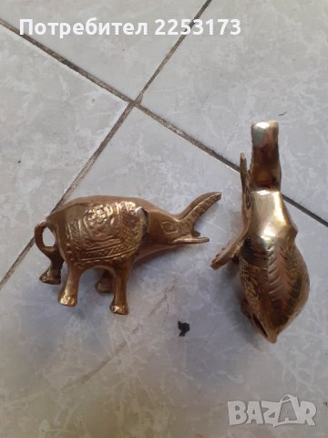 Месингови слончета с по едно ухо, снимка 3 - Декорация за дома - 42036142