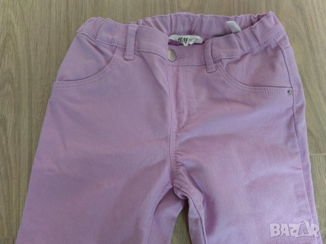 Лилави дънки H&M 9 години, снимка 2 - Детски панталони и дънки - 41633796
