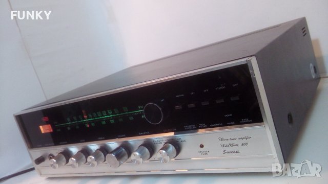 SANSUI 800 Solid State Stereo AM/FM Tuner Amplifier (1968-1971), снимка 9 - Ресийвъри, усилватели, смесителни пултове - 41313713