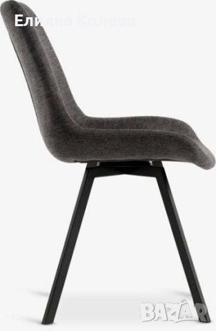 Трапезен стол с въртяща стоманена основа, снимка 3 - Столове - 52115867