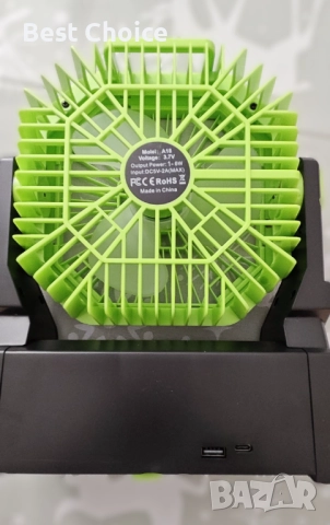 Нов Соларен вентилатор 10000mAh с LED, таймер и кука – за къмпинг двор, снимка 9 - Друга електроника - 52870275