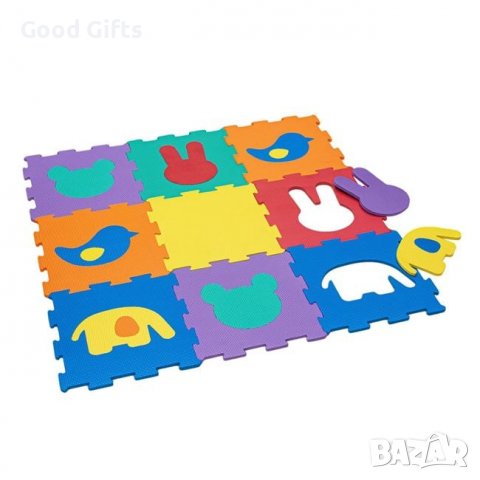 Детски подов пъзел Животни 31,5x31,5 см (9 части), снимка 3 - Други - 39183933