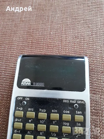Стар калкулатор Atlas R2000, снимка 2 - Други ценни предмети - 47915428