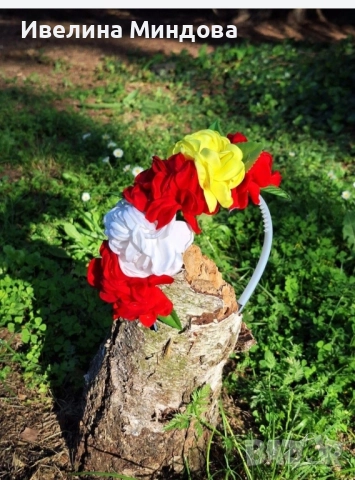 Диадема за коса с цветя/ за народни танци, лазарки/, снимка 5 - Аксесоари за коса - 52490445