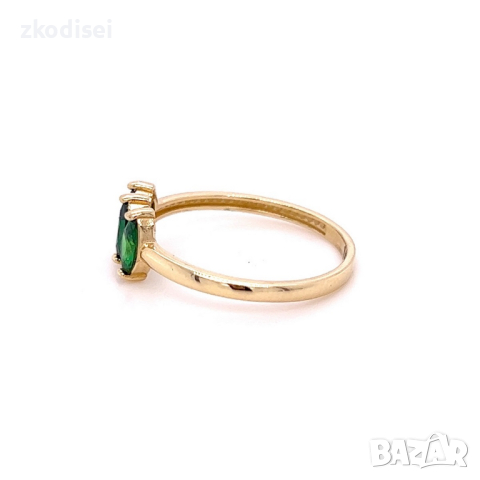 Златен дамски пръстен 1,62гр. размер:56 14кр. проба:585 модел:22126-6, снимка 3 - Пръстени - 44768714