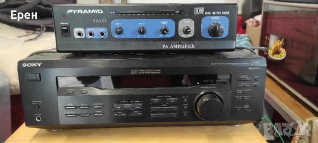 Усилвател PYRAMID PA105 и Усилвател за домашно кино SONY, снимка 1