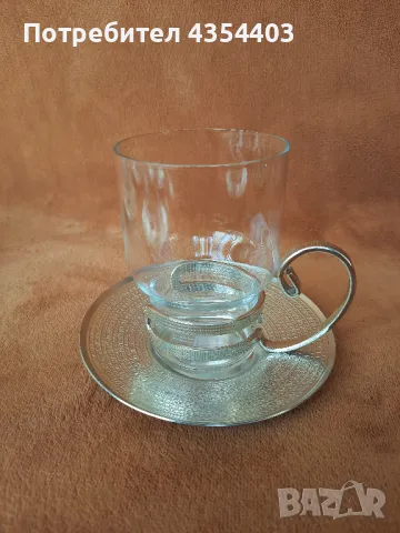 Руски стакани и подстакани 6 броя, снимка 5 - Чаши - 49029277