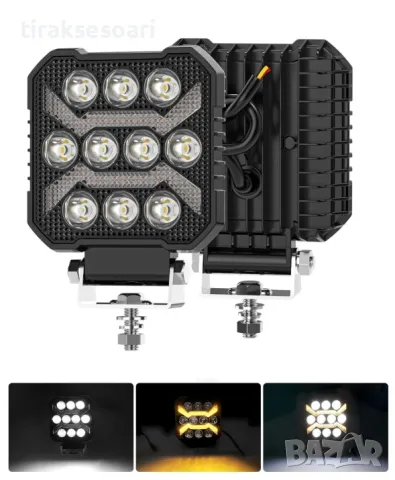  Висок клас LED Диоден Боен фар за трактори ATV мотокари камиони Квадрат