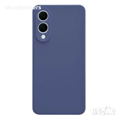 Силиконов кейс iPaky матиран, За Samsung Galaxy S25 Edge, Тъмносин