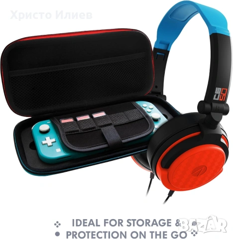 Геймърски слушалки кабел за зареждане кейс калъф Комплект за Nintendo Switch Lite OLED, снимка 3 - Аксесоари - 53322731