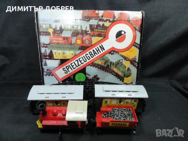 СТАРА РЕТРО СОЦ ГДР DDR МЕХАНИЧНА ИГРАЧКА ВЛАКЧЕ TORNADO, снимка 3 - Колекции - 53281954