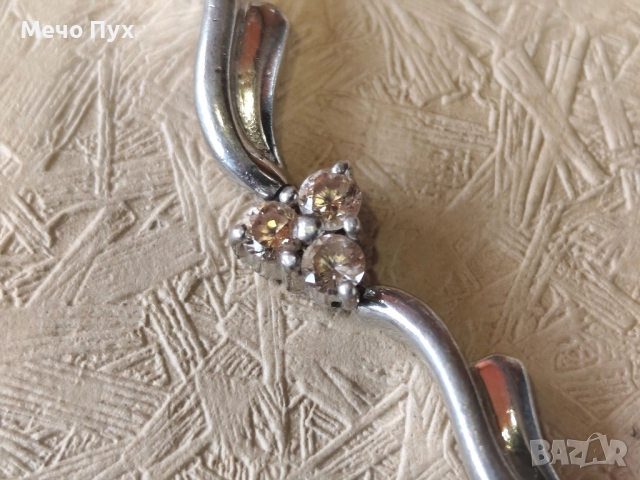 Сребърна гривна (335), снимка 3 - Гривни - 52456247