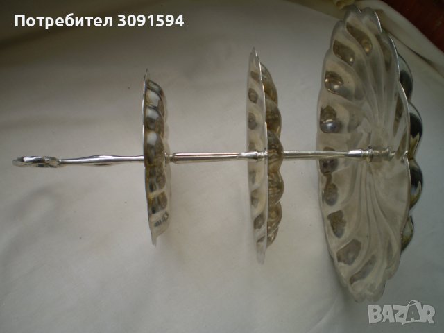 Фруктиера метал на три реда за плодове сладкиши аранжиране, снимка 5 - Други ценни предмети - 41837992