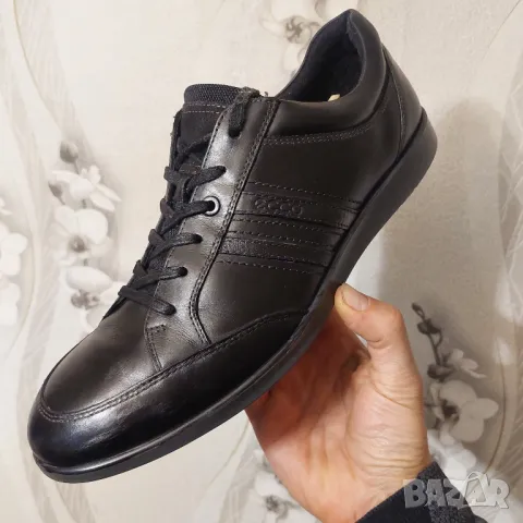 Кожени Обувки ECCO LACE  номер 45, снимка 4 - Ежедневни обувки - 49393888