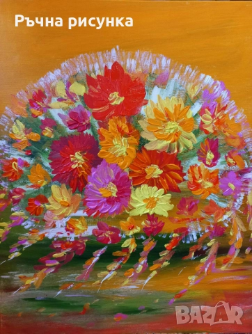 Авторски картини+ подарък порцеланова чаша , снимка 7 - Картини - 50269026