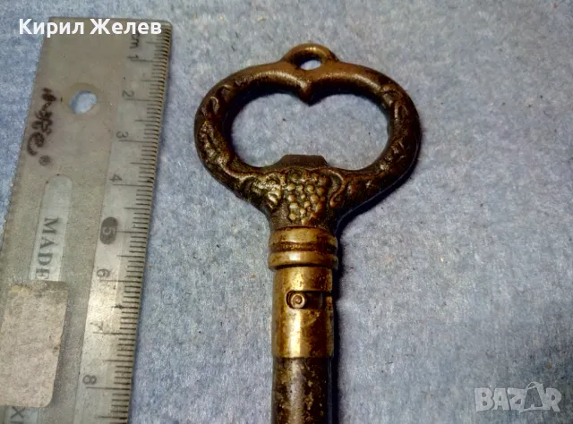 Стар КРАСИВ ФИГУРАЛЕН ОРНАМЕНТИРАН РЕТРО БРОНЗОВ ТИРБУШОН За МЕХАНА КОЛЕКЦИЯ ПОЛЗВАНЕ 41606, снимка 4 - Антикварни и старинни предмети - 47608165