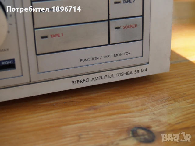 Стерео усилвател Toshiba Aurex SB-M4, снимка 4 - Ресийвъри, усилватели, смесителни пултове - 50927344
