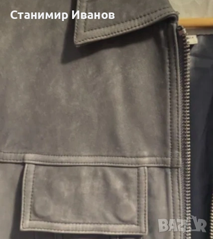 Кожено яке Jack & Jones , снимка 3 - Якета - 53626653