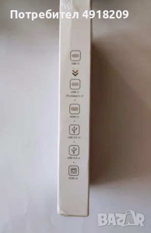 USB-C хъб, докинг станция, Type-C адаптер, прозрачен хъб, киберпънк докинг станция, USB-C към HDMI, 