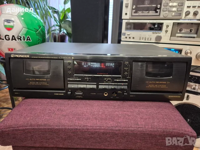Японски двукасетен дек PIONEER CT-W503R от 1994 г. с добър външен вид и без надрасквания