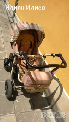 Комбинирана детска количка Sojan 2 в 1 Poland Avansis бежова, снимка 3 - Детски колички - 50361726