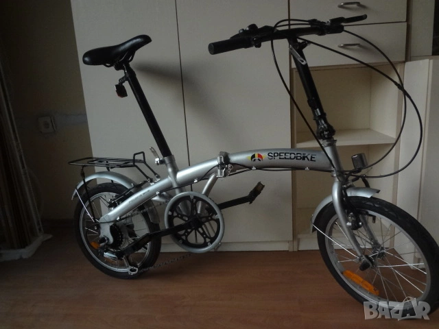 Сгъваем компактен велосипед 16 инча със 6 скорости, снимка 4 - Велосипеди - 53773749